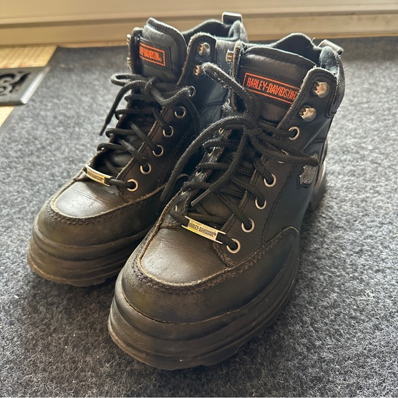 Harley Davidson Short Motorcycle Boots - Picture 1 of 12